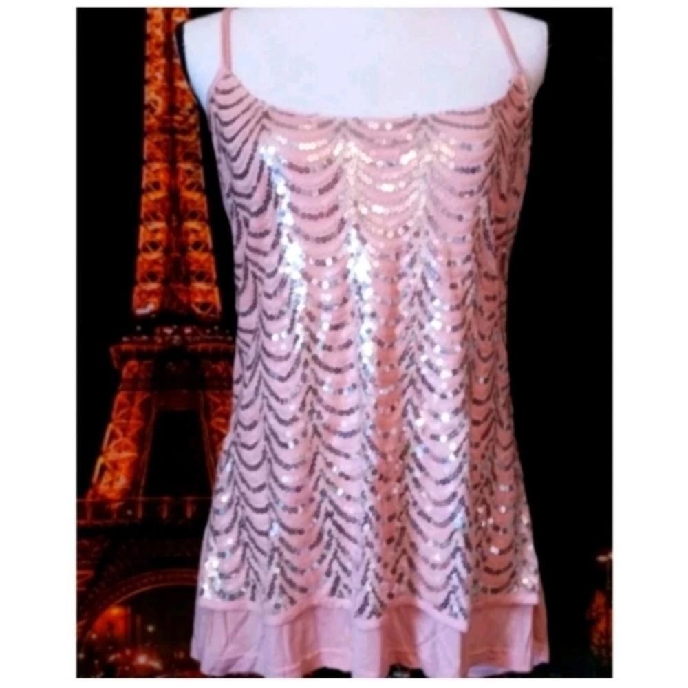 Rue21 Pink Sequin Camisole NWT $17